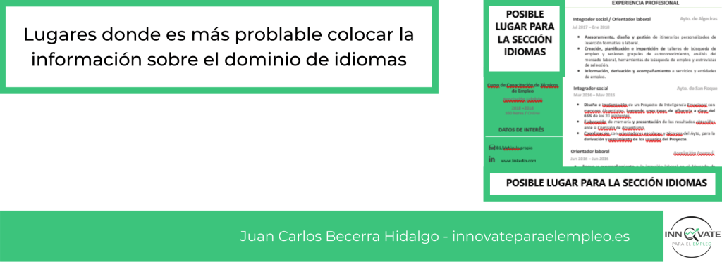 Cómo poner los idiomas en el Curriculum + Recursos